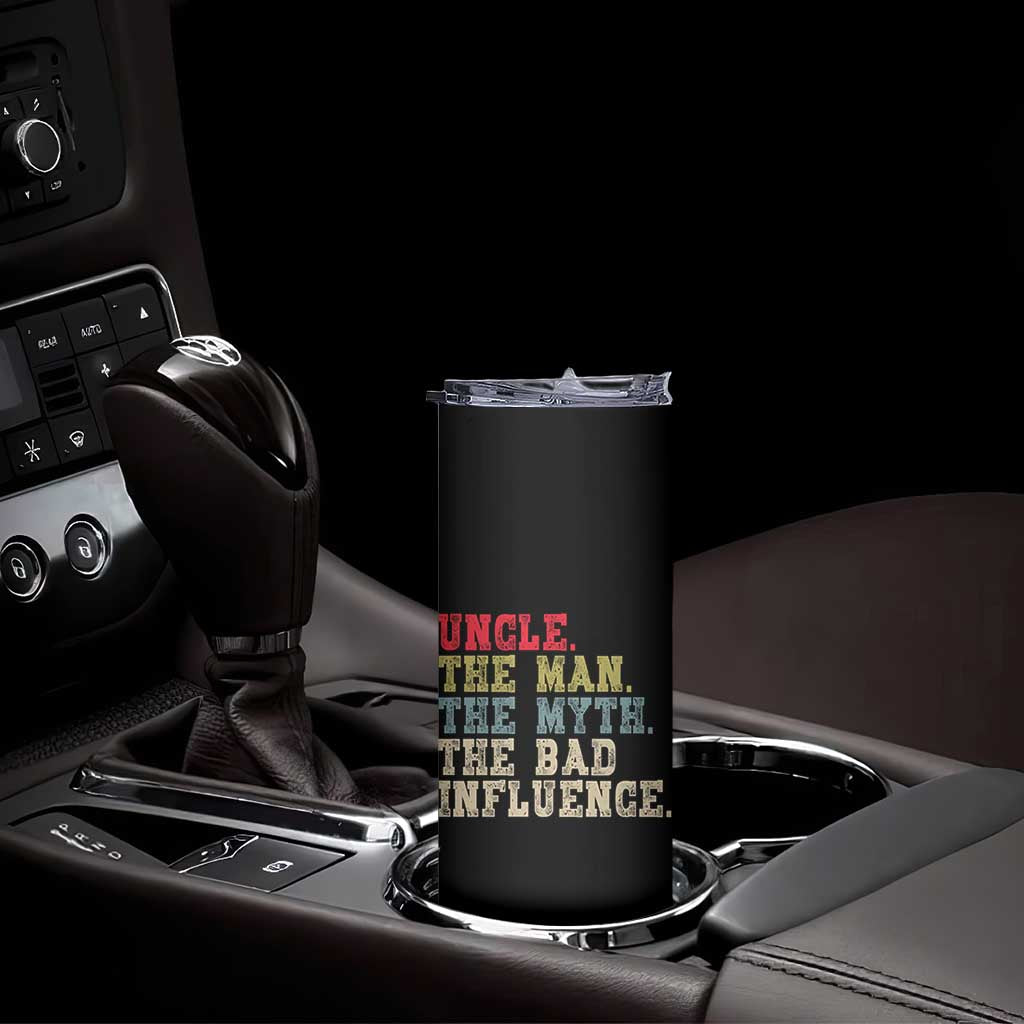 Retro Uncle Skinny Tumbler Best Funny Uncle Fathers Day TS10 Print Your Wear