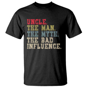 Retro Uncle T Shirt Best Funny Uncle Fathers Day TS10 Black Print Your Wear