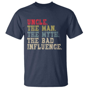 Retro Uncle T Shirt Best Funny Uncle Fathers Day TS10 Navy Print Your Wear