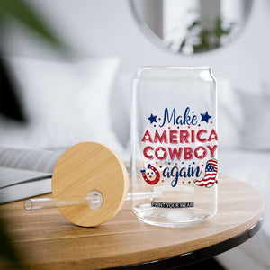 Retro Western Cowboys Glass Can Make America A Cowboy Again Country Lifestyle Rodeo TS02 Print Your Wear