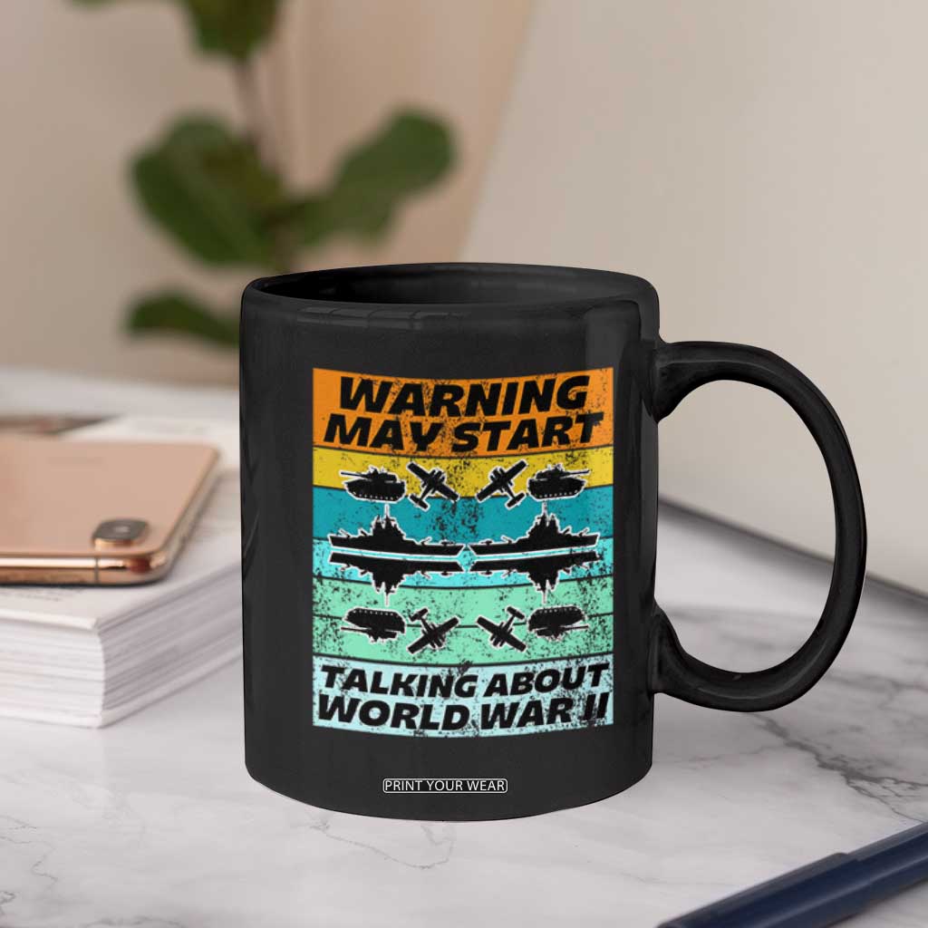 Retro World War 2 Memorabilia Coffee Mug May Start Talking About WWII WW2 Gear TS02 Print Your Wear