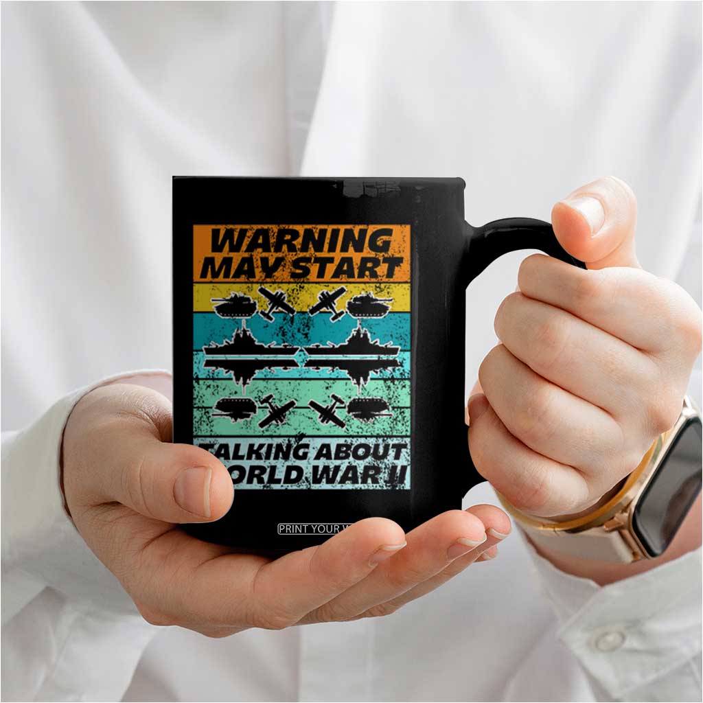 Retro World War 2 Memorabilia Coffee Mug May Start Talking About WWII WW2 Gear TS02 Print Your Wear
