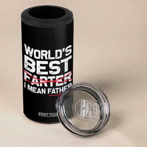 Retro World's Best Farter I Mean Father 4 in 1 Can Cooler Tumbler Funny Best Dad TS10 Print Your Wear