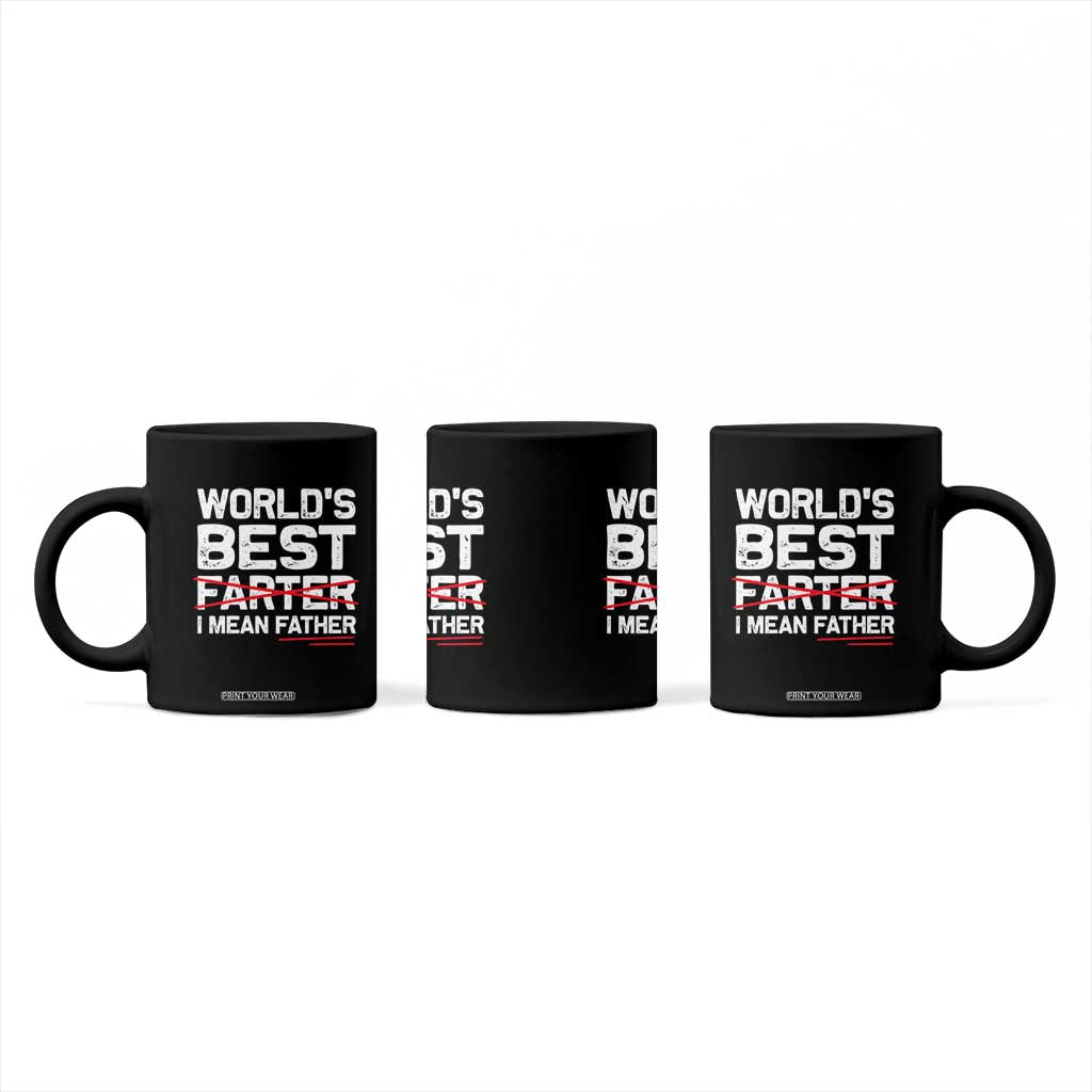 Retro World's Best Farter I Mean Father Coffee Mug Funny Best Dad TS10 Print Your Wear