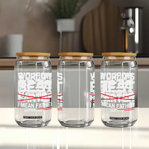 Retro World's Best Farter I Mean Father Glass Can Funny Best Dad TS10 Print Your Wear