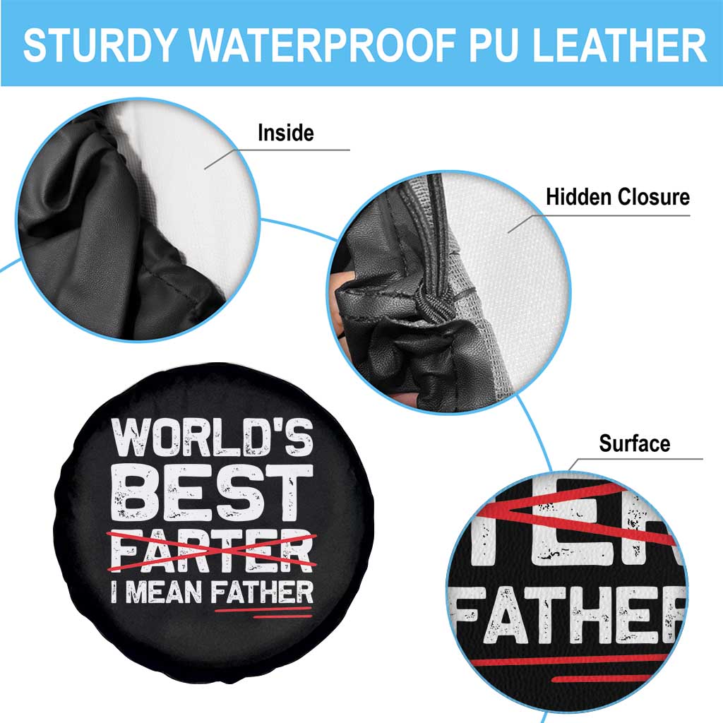 Retro World's Best Farter I Mean Father Spare Tire Cover Funny Best Dad TS10 Print Your Wear