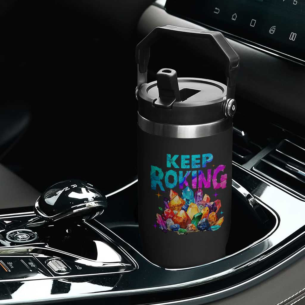 Rock Collector Flip Straw Tumbler Keep Rocking Geologist TS09 Print Your Wear