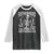 Rockin' Fatherhood Skeleton Raglan Shirt Funny Dad Life Quote Gift for Fathers Day TS02 Black White Print Your Wear