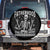 Rockin' Fatherhood Skeleton Spare Tire Cover Funny Dad Life Quote Gift for Fathers Day TS02 No hole Black Print Your Wear