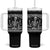 Rockin' Fatherhood Skeleton Tumbler With Handle Funny Dad Life Quote Gift for Fathers Day TS02 One Size: 40 oz Black Print Your Wear