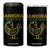 Sankofa Learn From The Past 4 in 1 Can Cooler Tumbler African Bird Black History Akan Pattern TS11 One Size: 16 oz Black Print Your Wear