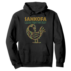 Sankofa Learn From The Past Hoodie African Bird Black History Akan Pattern TS11 Black Print Your Wear