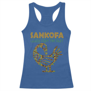 Sankofa Learn From The Past Racerback Tank Top African Bird Black History Akan Pattern TS11 Royal Blue Print Your Wear