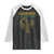 Sankofa Learn From The Past Raglan Shirt African Bird Black History Akan Pattern TS11 Black White Print Your Wear