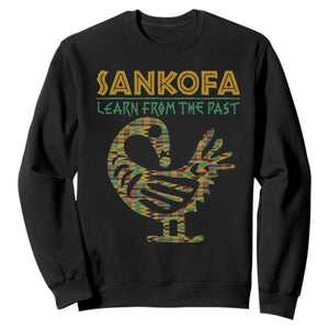 Sankofa Learn From The Past Sweatshirt African Bird Black History Akan Pattern TS11 Black Print Your Wear
