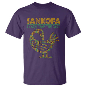Sankofa Learn From The Past T Shirt African Bird Black History Akan Pattern TS11 Purple Print Your Wear