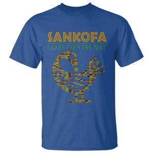 Sankofa Learn From The Past T Shirt African Bird Black History Akan Pattern TS11 Royal Blue Print Your Wear