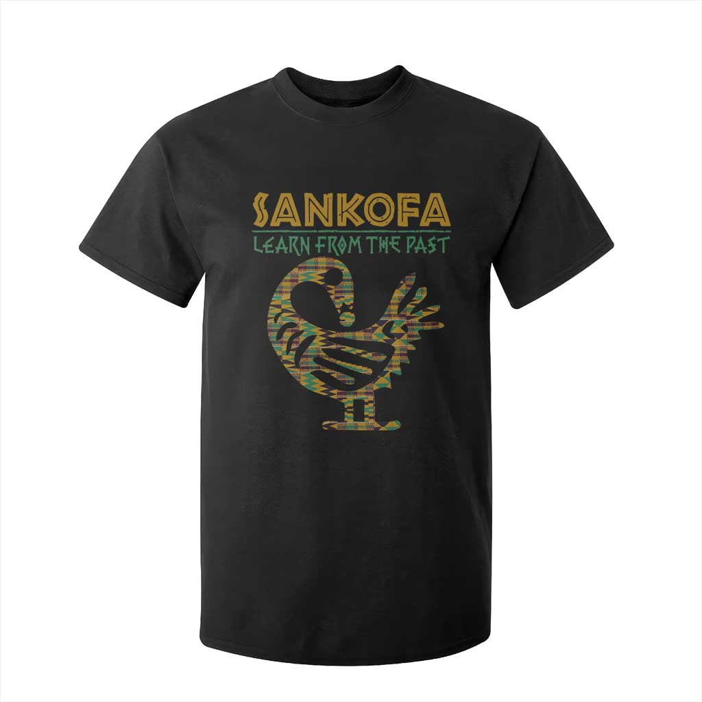Sankofa Learn From The Past T Shirt For Kid African Bird Black History Akan Pattern TS11 Black Print Your Wear