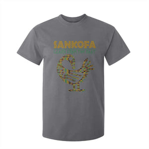 Sankofa Learn From The Past T Shirt For Kid African Bird Black History Akan Pattern TS11 Charcoal Print Your Wear