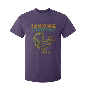 Sankofa Learn From The Past T Shirt For Kid African Bird Black History Akan Pattern TS11 Purple Print Your Wear