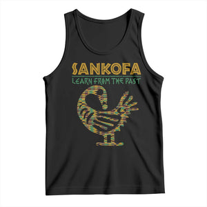 Sankofa Learn From The Past Tank Top African Bird Black History Akan Pattern TS11 Black Print Your Wear