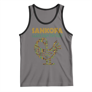 Sankofa Learn From The Past Tank Top African Bird Black History Akan Pattern TS11 Deep Heather Black Print Your Wear