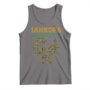 Sankofa Learn From The Past Tank Top African Bird Black History Akan Pattern TS11 Deep Heather Print Your Wear