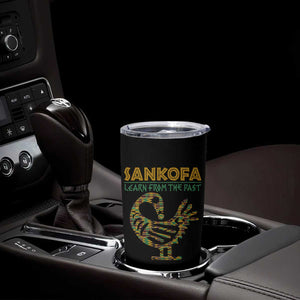 Sankofa Learn From The Past Tumbler Cup African Bird Black History Akan Pattern TS11 Print Your Wear