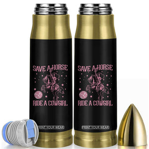 Save A Horse Ride A Cowgirl Bullet Tumbler Subtle Lesbian Cowgirl Western LGBTQ Pride Month TS10 Black Print Your Wear