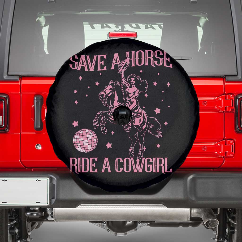 Save A Horse Ride A Cowgirl Spare Tire Cover Subtle Lesbian Cowgirl Western LGBTQ Pride Month TS10 Black Print Your Wear