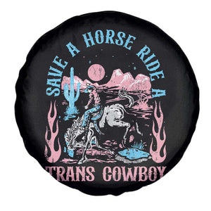 Save A Horse Ride A Trans Cowboy Spare Tire Cover Transgender Trans Pride LGBTQ TS10 Print Your Wear