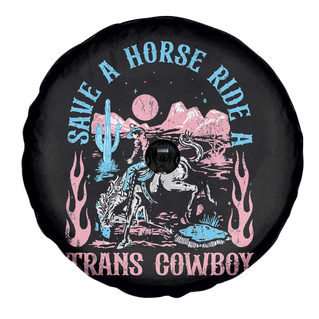 Save A Horse Ride A Trans Cowboy Spare Tire Cover Transgender Trans Pride LGBTQ TS10 Print Your Wear