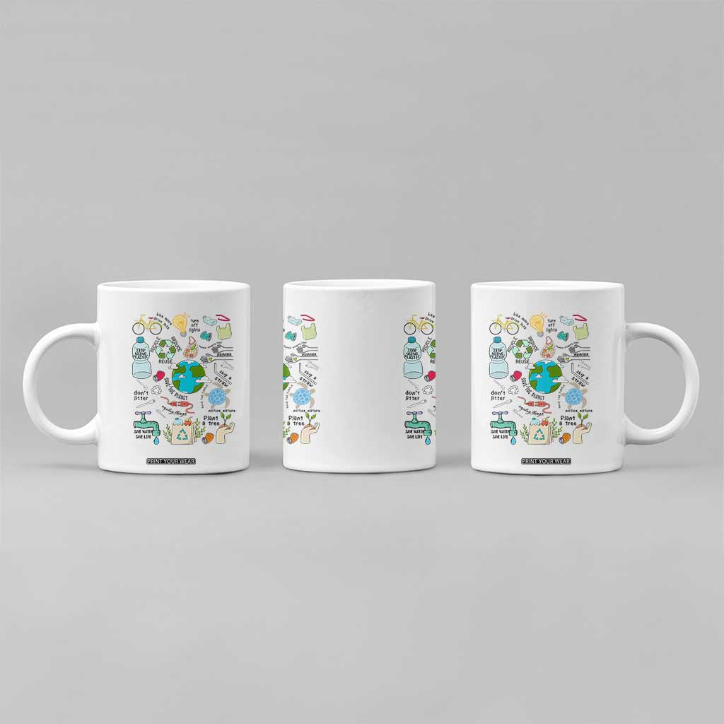 Save The Planet Coffee Mug Earth Day Protect Nature Environmental Recycling TS02 Print Your Wear