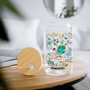 Save The Planet Glass Can Earth Day Protect Nature Environmental Recycling TS02 Print Your Wear