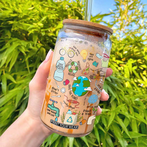 Save The Planet Glass Can Earth Day Protect Nature Environmental Recycling TS02 Print Your Wear