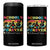 School's Out Forever Retired Teacher 2025 4 in 1 Can Cooler Tumbler Groovy Retirement TS10 One Size: 16 oz Black Print Your Wear