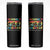 School's Out Forever Retired Teacher 2025 Skinny Tumbler Groovy Retirement TS10 Black Print Your Wear