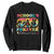 School's Out Forever Retired Teacher 2025 Sweatshirt Groovy Retirement TS10 Black Print Your Wear