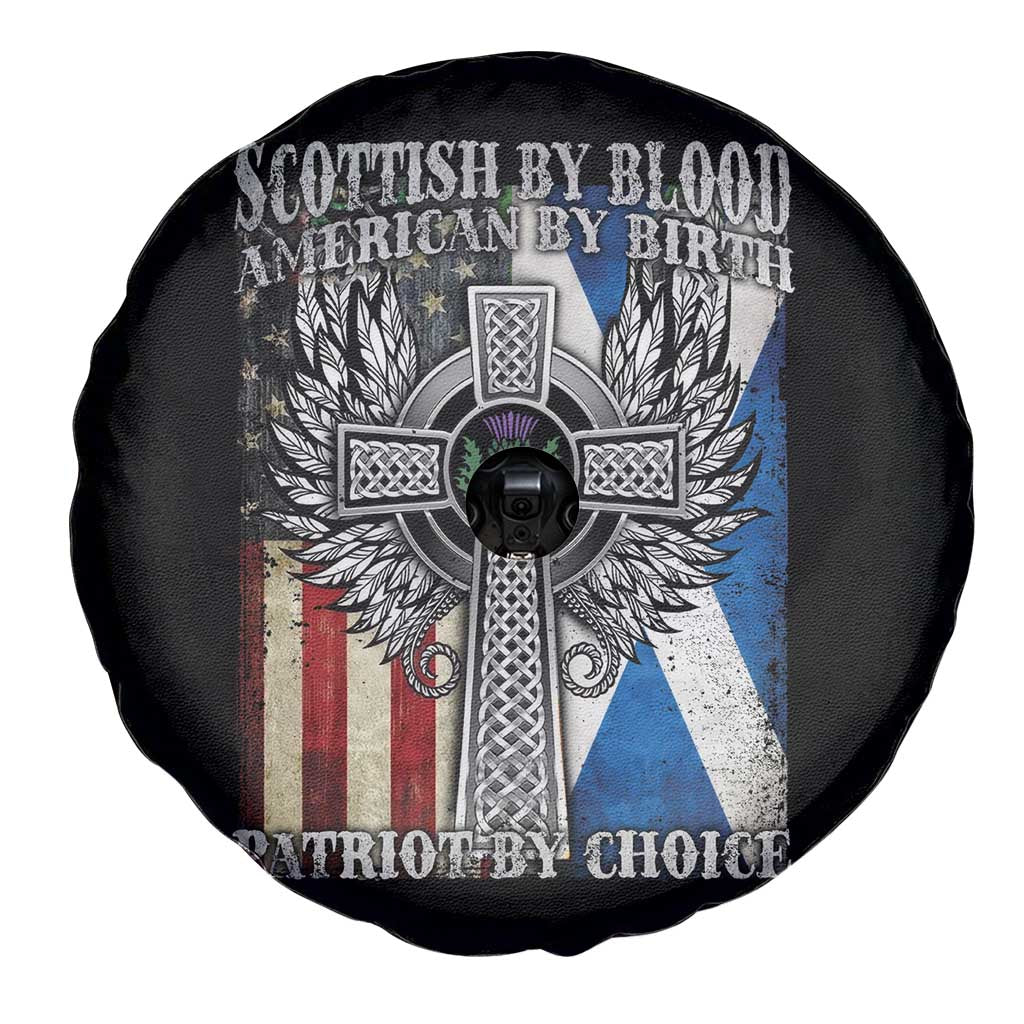 Scottish American Spare Tire Cover Scottish By Blood American By Birth Patriot By Choice TS11 Print Your Wear
