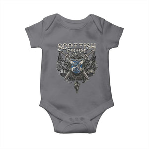 Scottish Pride Celtic Scotland Lion Rampant Baby Onesie TS11 Charcoal Print Your Wear