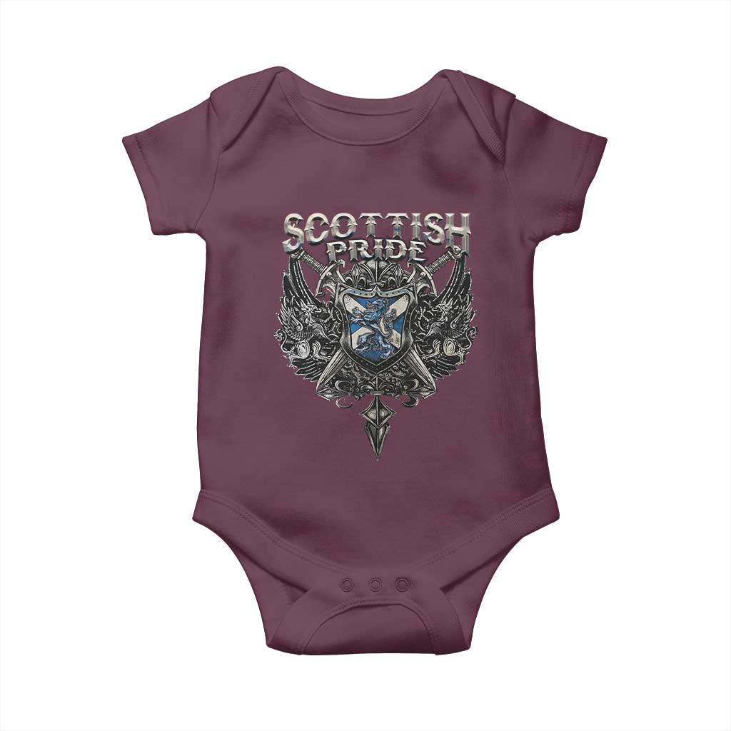 Scottish Pride Celtic Scotland Lion Rampant Baby Onesie TS11 Maroon Print Your Wear