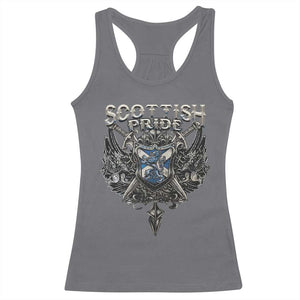 Scottish Pride Celtic Scotland Lion Rampant Racerback Tank Top TS11 Charcoal Print Your Wear