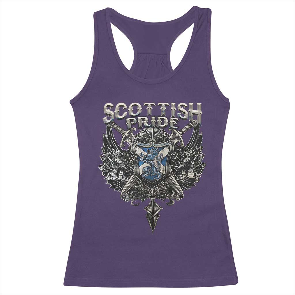 Scottish Pride Celtic Scotland Lion Rampant Racerback Tank Top TS11 Purple Print Your Wear