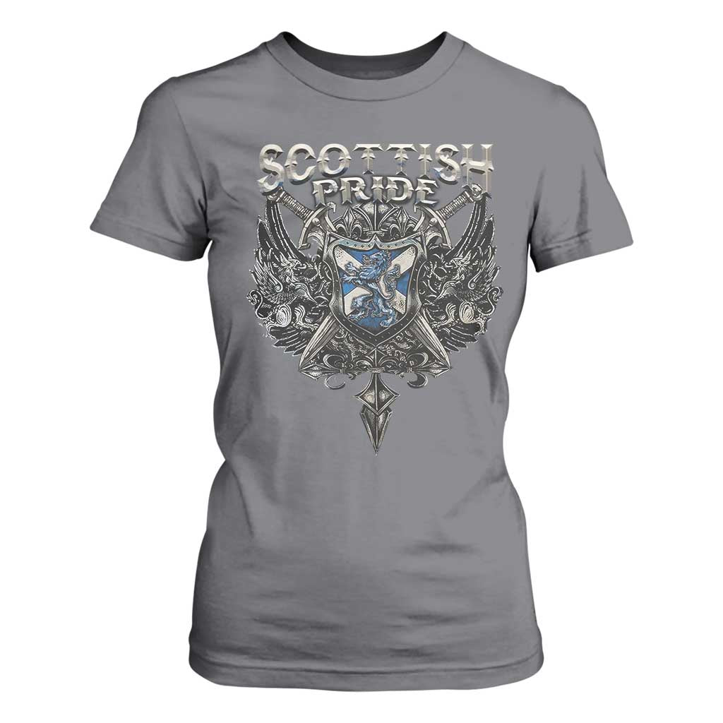 Scottish Pride Celtic Scotland Lion Rampant T Shirt For Women TS11 Charcoal Print Your Wear