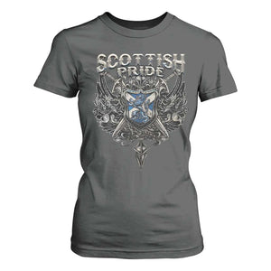 Scottish Pride Celtic Scotland Lion Rampant T Shirt For Women TS11 Dark Heather Print Your Wear