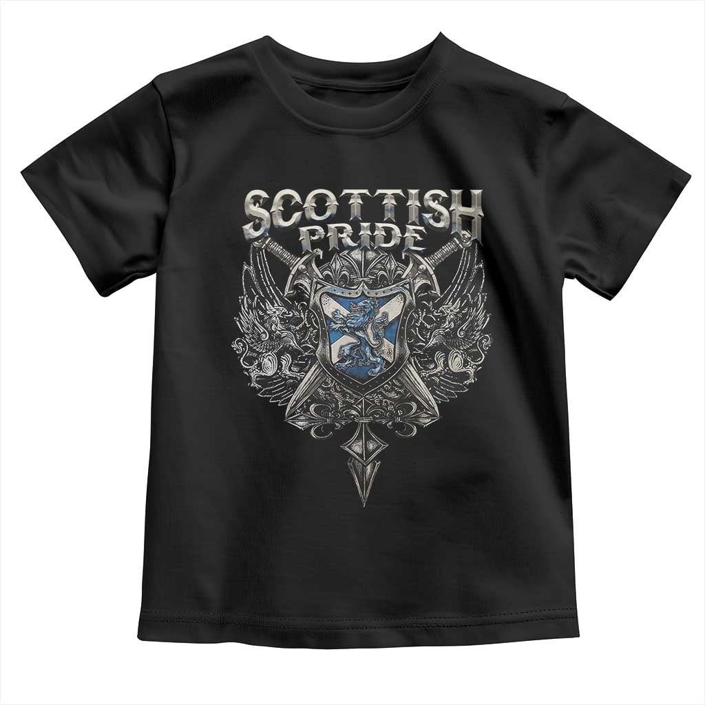 Scottish Pride Celtic Scotland Lion Rampant Toddler T Shirt TS11 Black Print Your Wear