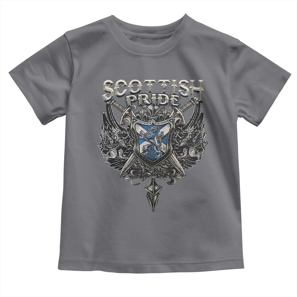 Scottish Pride Celtic Scotland Lion Rampant Toddler T Shirt TS11 Charcoal Print Your Wear