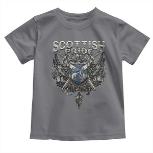 Scottish Pride Celtic Scotland Lion Rampant Toddler T Shirt TS11 Charcoal Print Your Wear