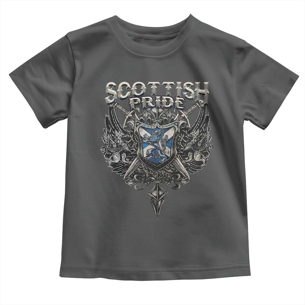 Scottish Pride Celtic Scotland Lion Rampant Toddler T Shirt TS11 Dark Heather Print Your Wear