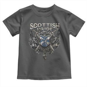 Scottish Pride Celtic Scotland Lion Rampant Toddler T Shirt TS11 Dark Heather Print Your Wear